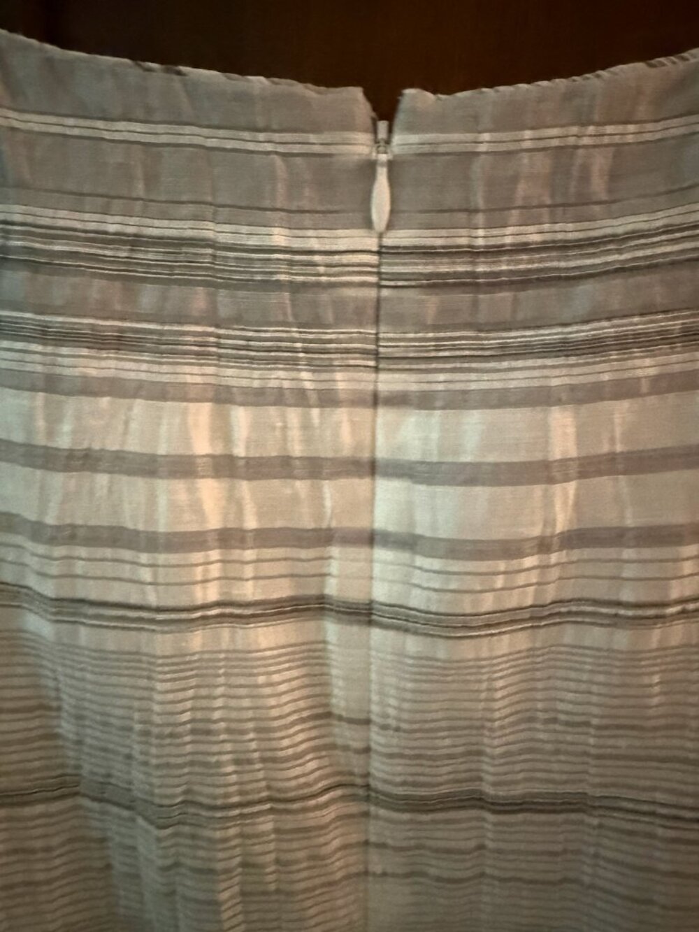 Lafayette 148 striped asymetrical dress linen blend plus sized - Picture 4 of 7
